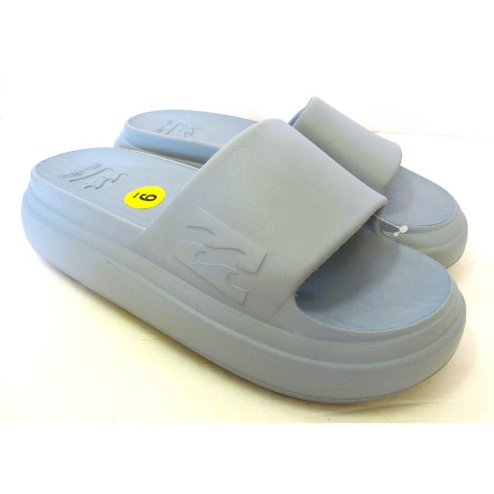 New BILLABONG Recovery Cloud Slide Sandals Light Blue Women Sz 9